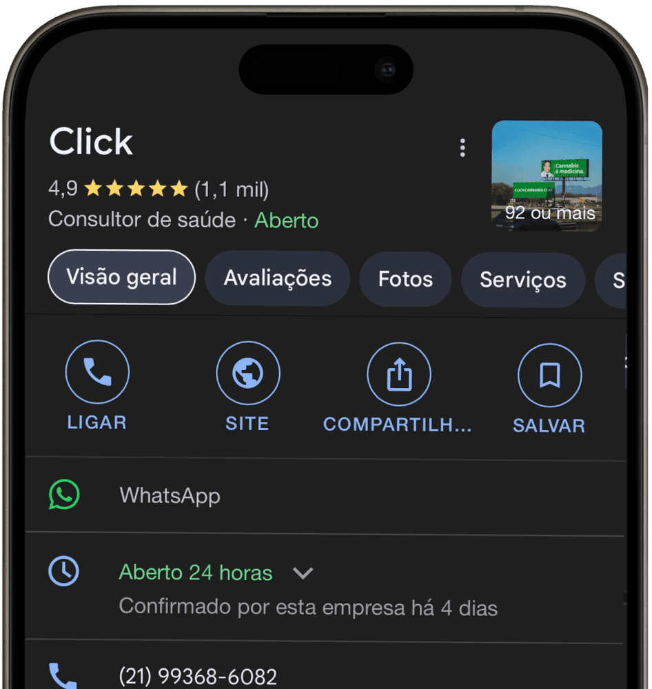 O que pacientes dizem sobre a Click Cannabis: Tratamento, suporte e resultados