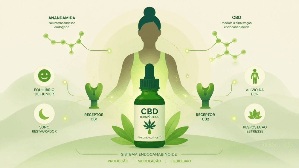 O CBD aumenta a anandamida? Entenda a relação com o sistema endocanabinoide