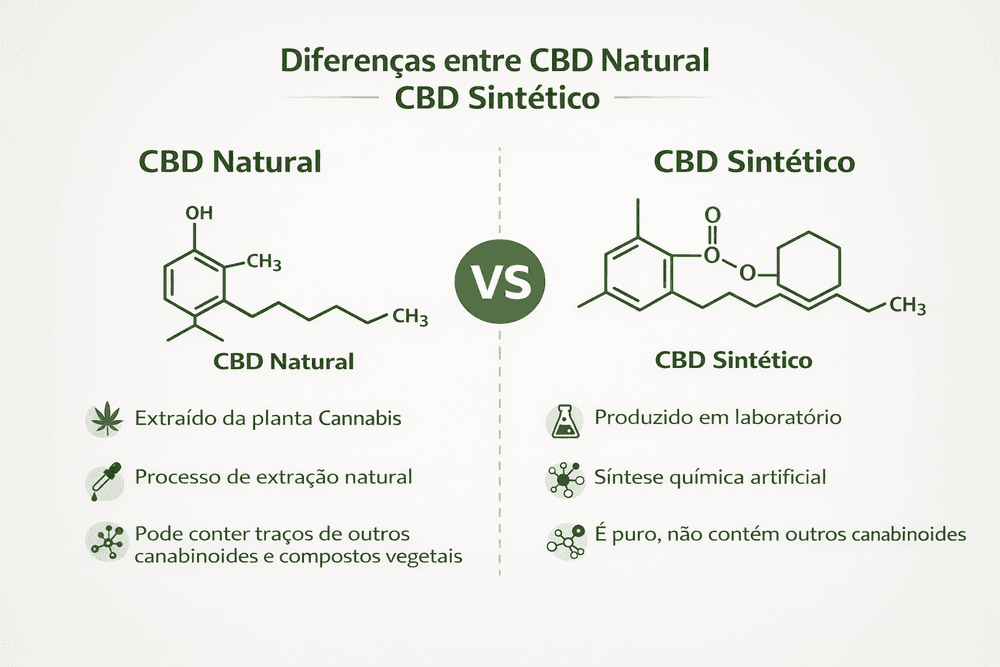 Diferença entre CBD Natural e CBD Sintético