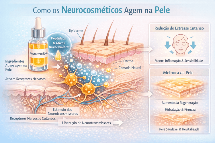 Como os neurocosméticos agem na pele