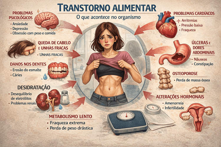 transtorno alimentar no corpo