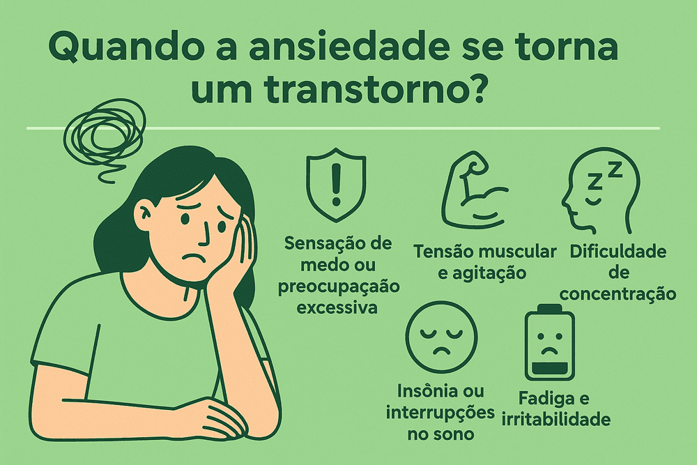 Infográfico quando a ansiedade se torna um transtorno