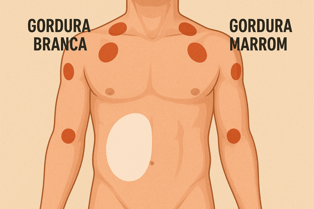 Localização da Gordura Branca e Gordura Marrom