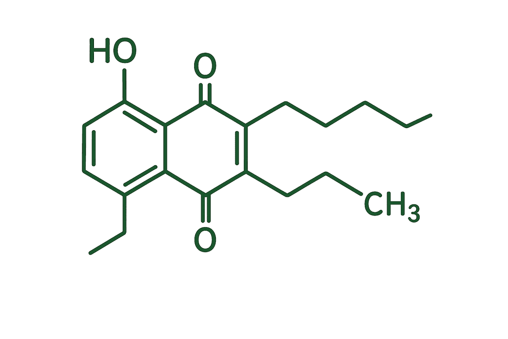 Estrutura química do Canabicromeno (CBC)