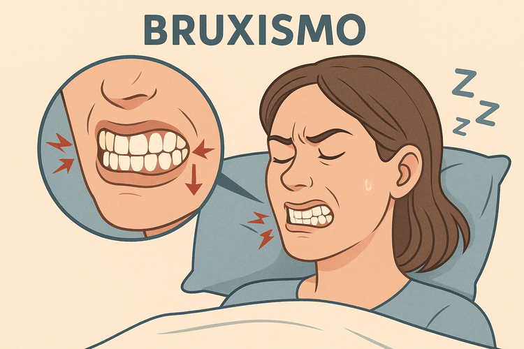 Imagem ilustrativa do que é o Bruxismo