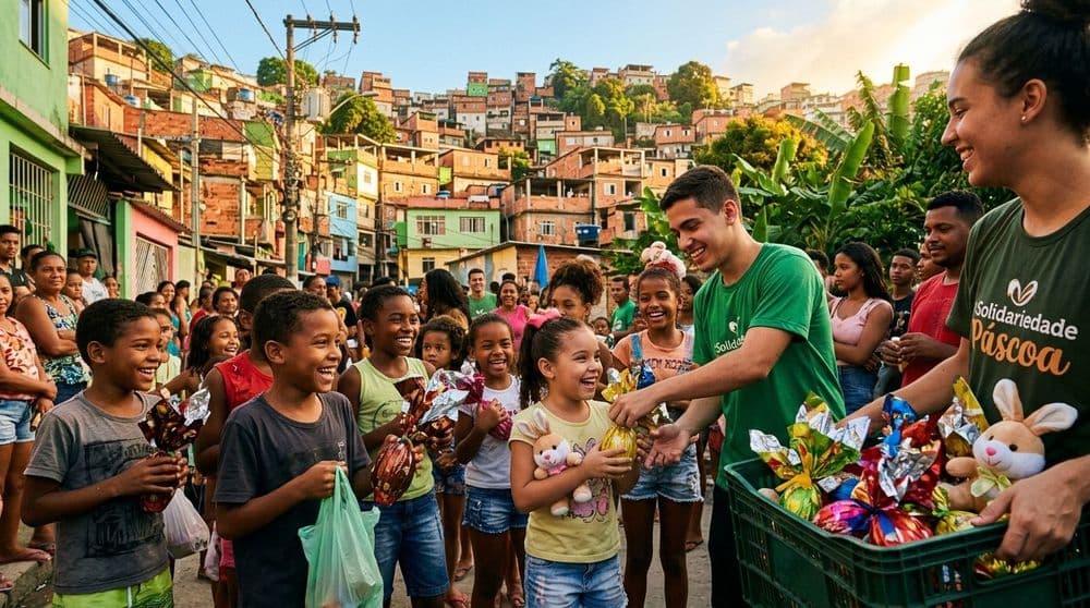 Páscoa Solidária no Vidigal: 2 Mil Chocolates para Crianças cover image