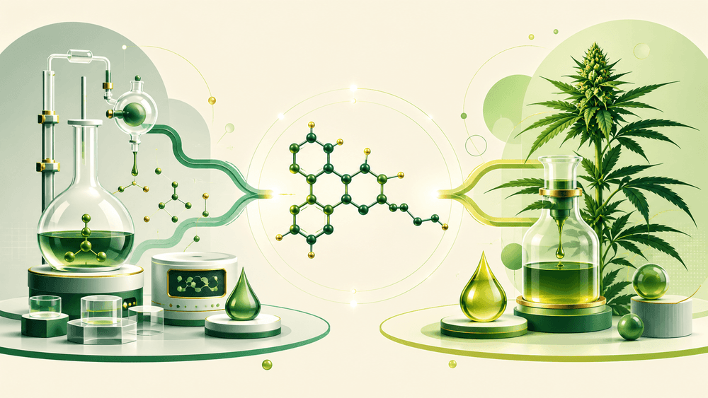 Comparação entre a síntese laboratorial do CBD e a extração do canabidiol de origem vegetal