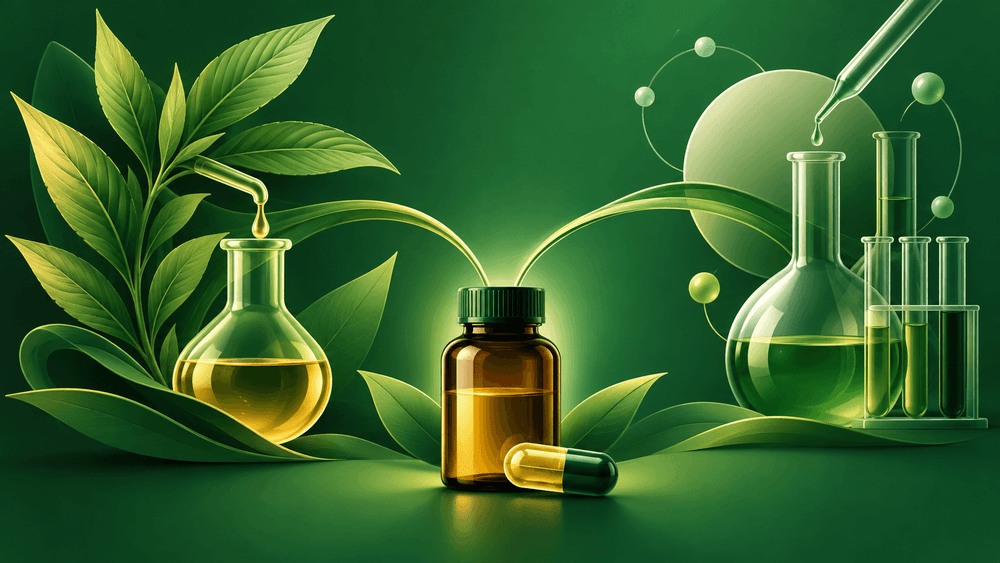 Origem vegetal e produção em laboratório de medicamentos com THC.