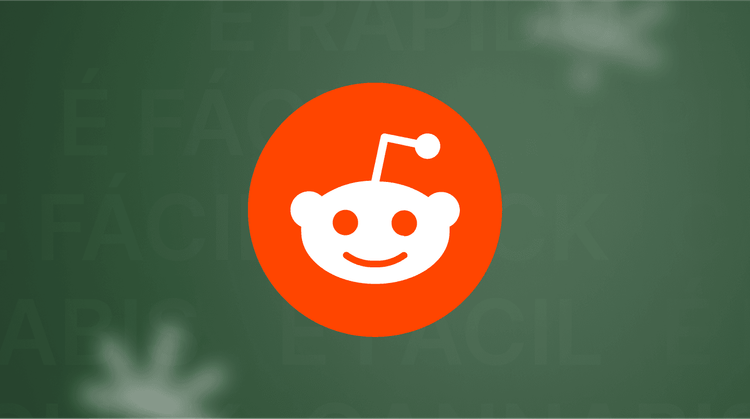 Imagem com o ícone do Reddit em destaque, representando a comunidade que discute e compartilha experiências sobre o uso de cannabis medicinal e a Click Cannabis.