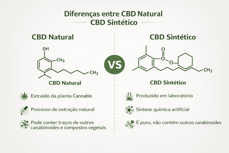 Diferença entre CBD Natural e CBD Sintético