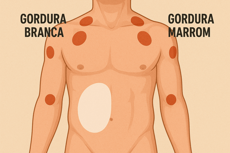 Localização da Gordura Branca e Gordura Marrom